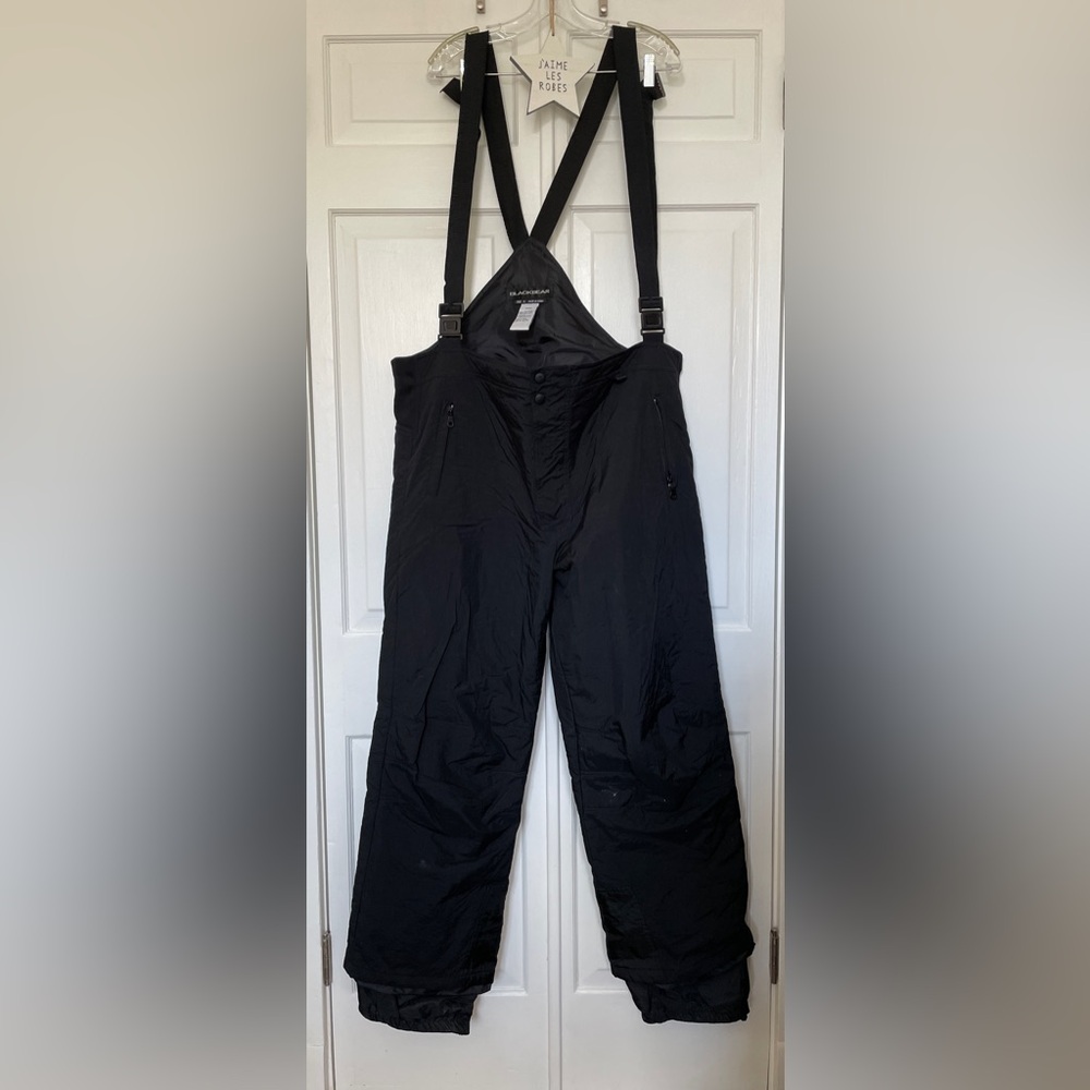 BLACKBEAR Men’s Black Ski & Snowboard Bib Overalls